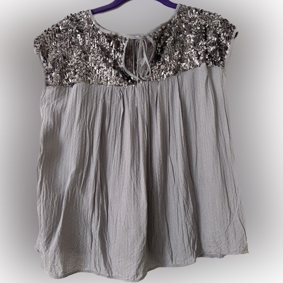 Silvery sequence top - Picture 2 of 3